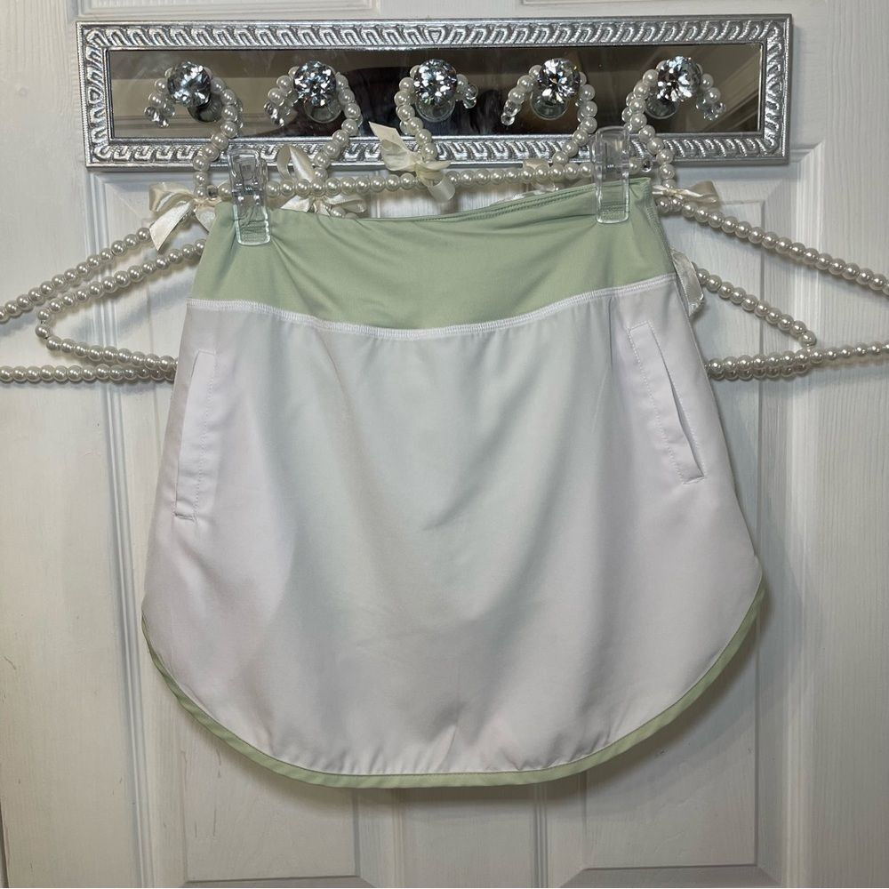 Simply Southern Mint Green and White Athletic Skirt
